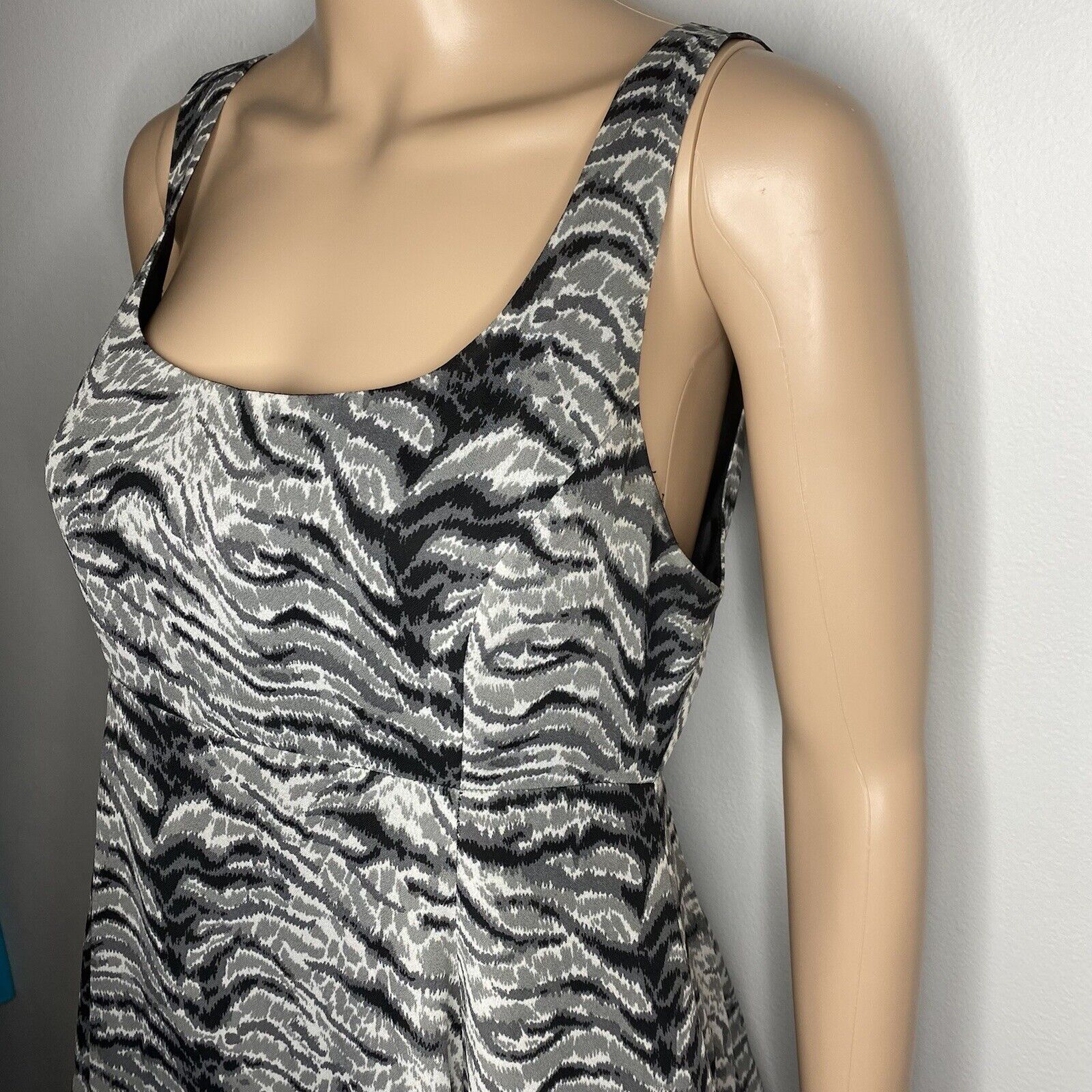 Kimchi Blue Gray and Black Sleeveless Mini Dress … - image 2