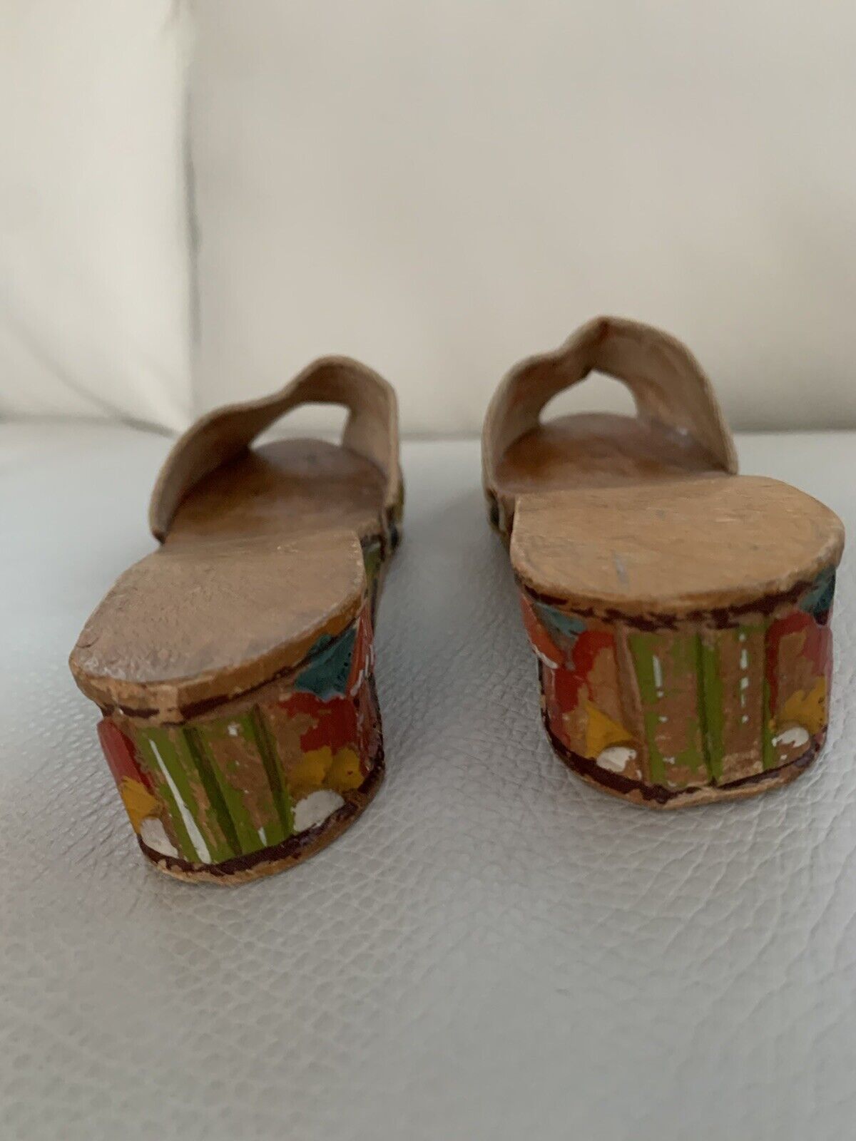 1940s Philippines Wedge Sandal Childs Shoe Hand P… - image 8