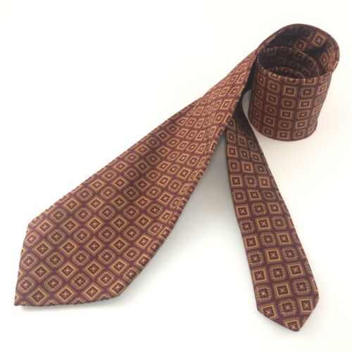 Pristine Brooks Brothers Makers Tie Burnt Orange … - image 1