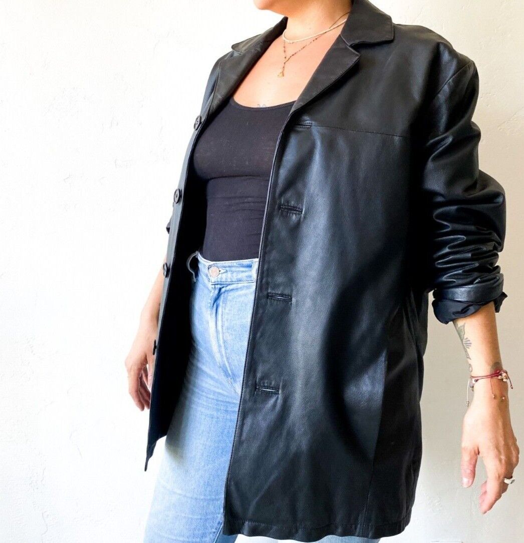 Vintage Wilsons Leather Black Leather Jacket - image 3