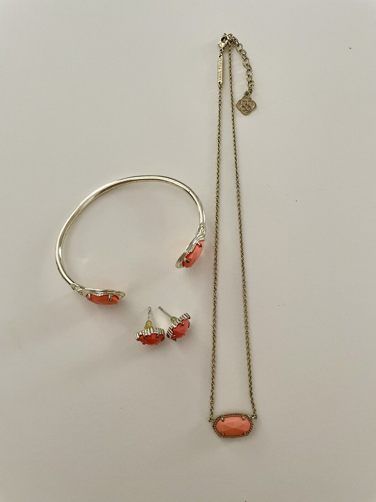 Kendra Scott 3 Piece Jewelry Set Coral Stone - image 2