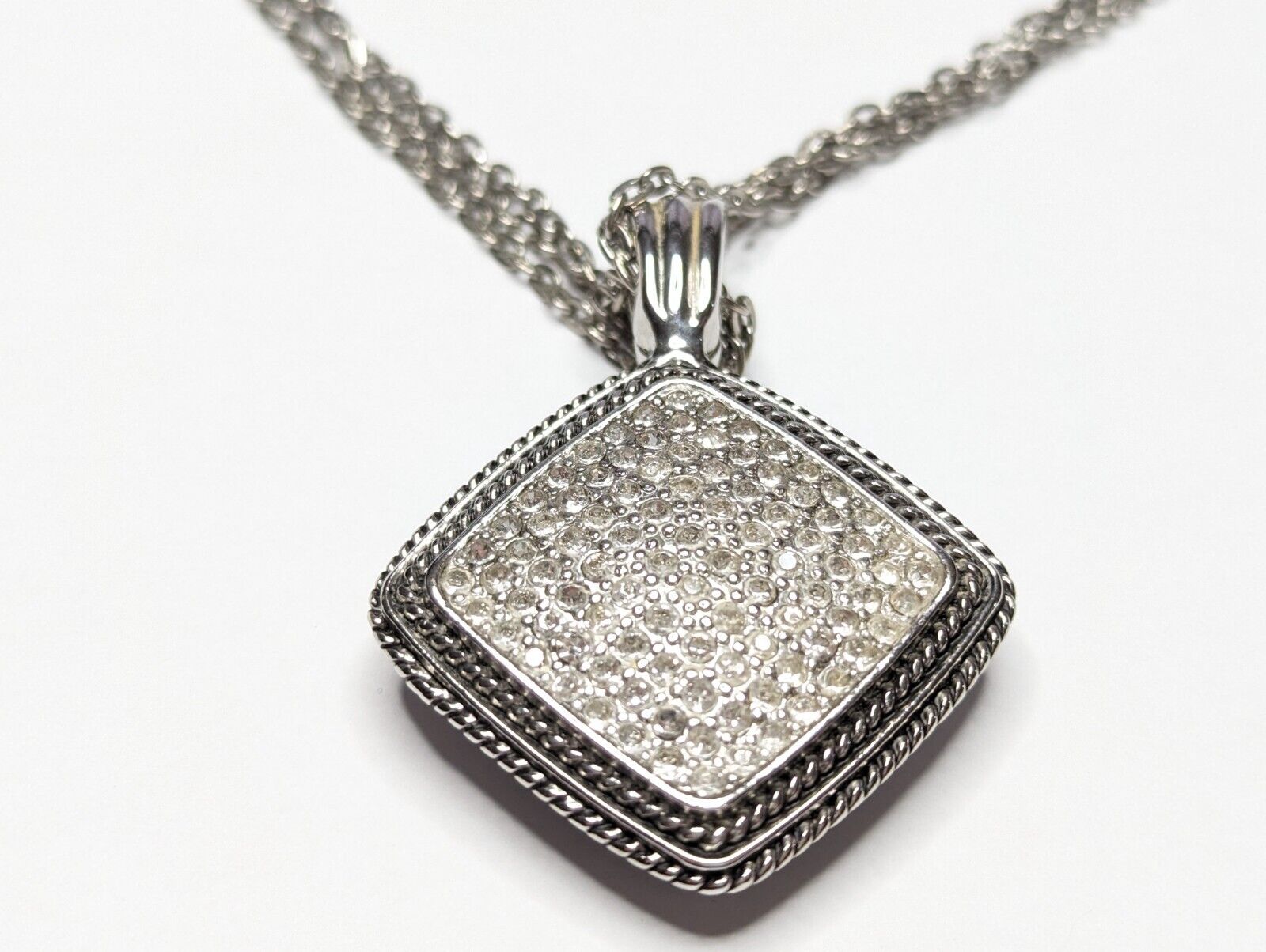 Premier Designs Reversible Pave Rhinestone Pendan… - image 7