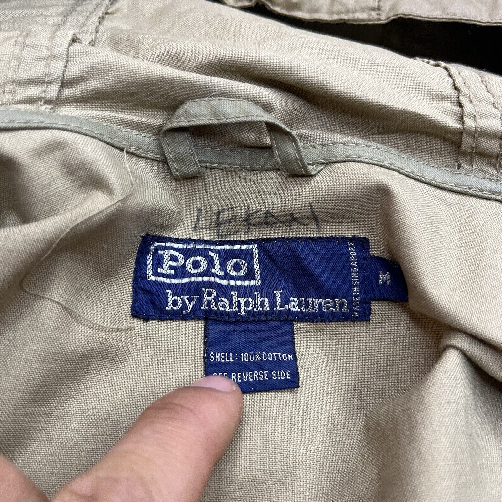 Vintage Polo By Ralph Lauren Waxed Cotton Raincoa… - image 10