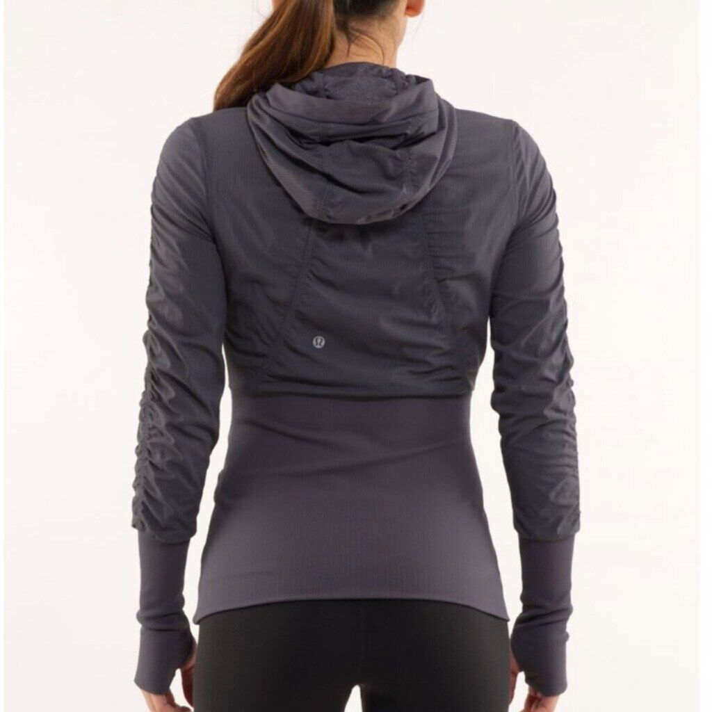 LULULEMON Dance Studio Jacket Size 4 Deep Coal Re… - image 2