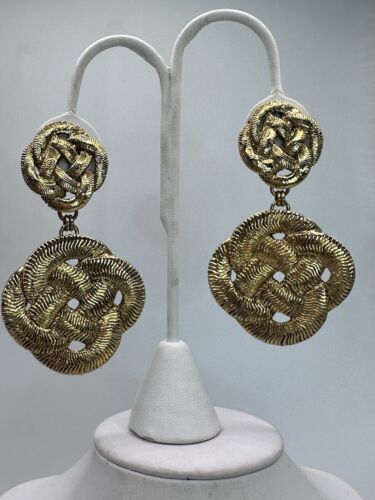 Premier Etage Paris Gold Statement Earrings