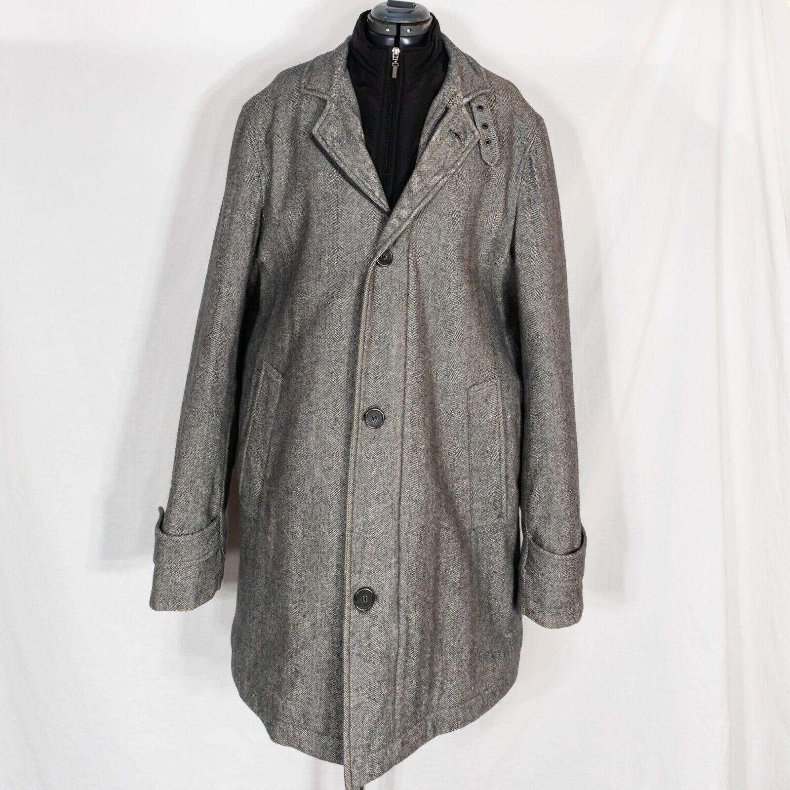 Enrico Coveri Men's Wool Coat 42 Reg - Double-Bre… - image 10