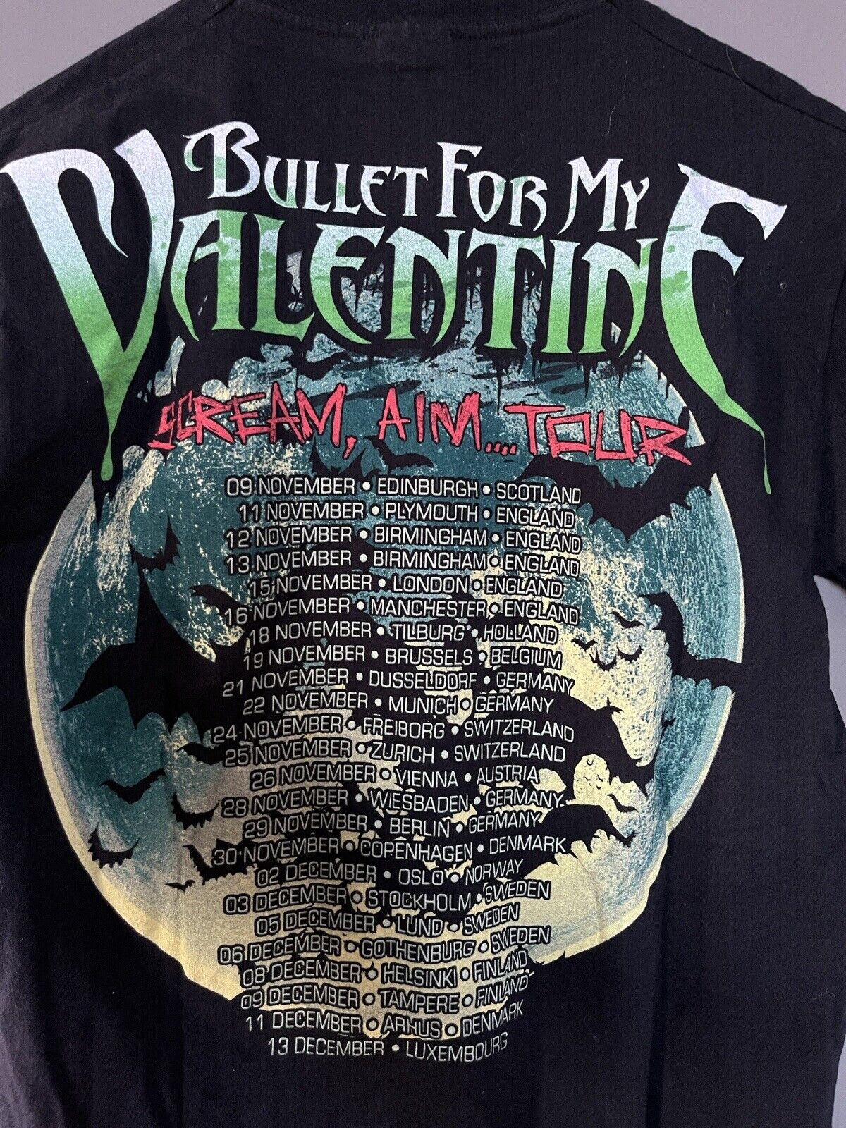 Bullet For My Valentine Scream, Aim Tour T-shirt … - image 6