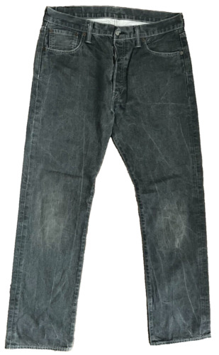 Levis 501 Gray Jeans Mens 34x32 Regular Fit Straig