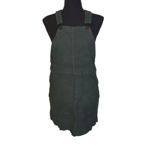 American Eagle Green Corduroy Overall Dress XS - image 1