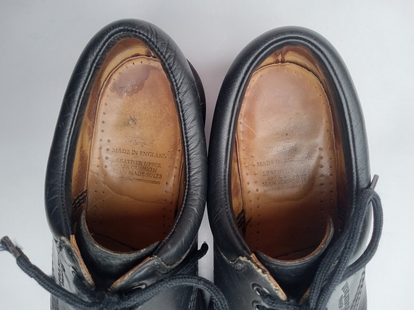 Vtg 90s DR MARTENS Men's Sz 8 England 8053 Black … - image 14