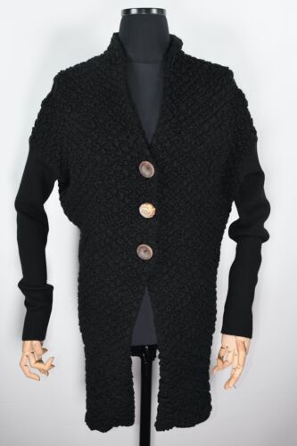 Elisa Cavaletti Button Long Sweater Wool Blend Wo… - image 1