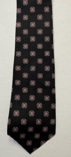 Aquascutum London Silk Tie Pink Blue Geometric Dia