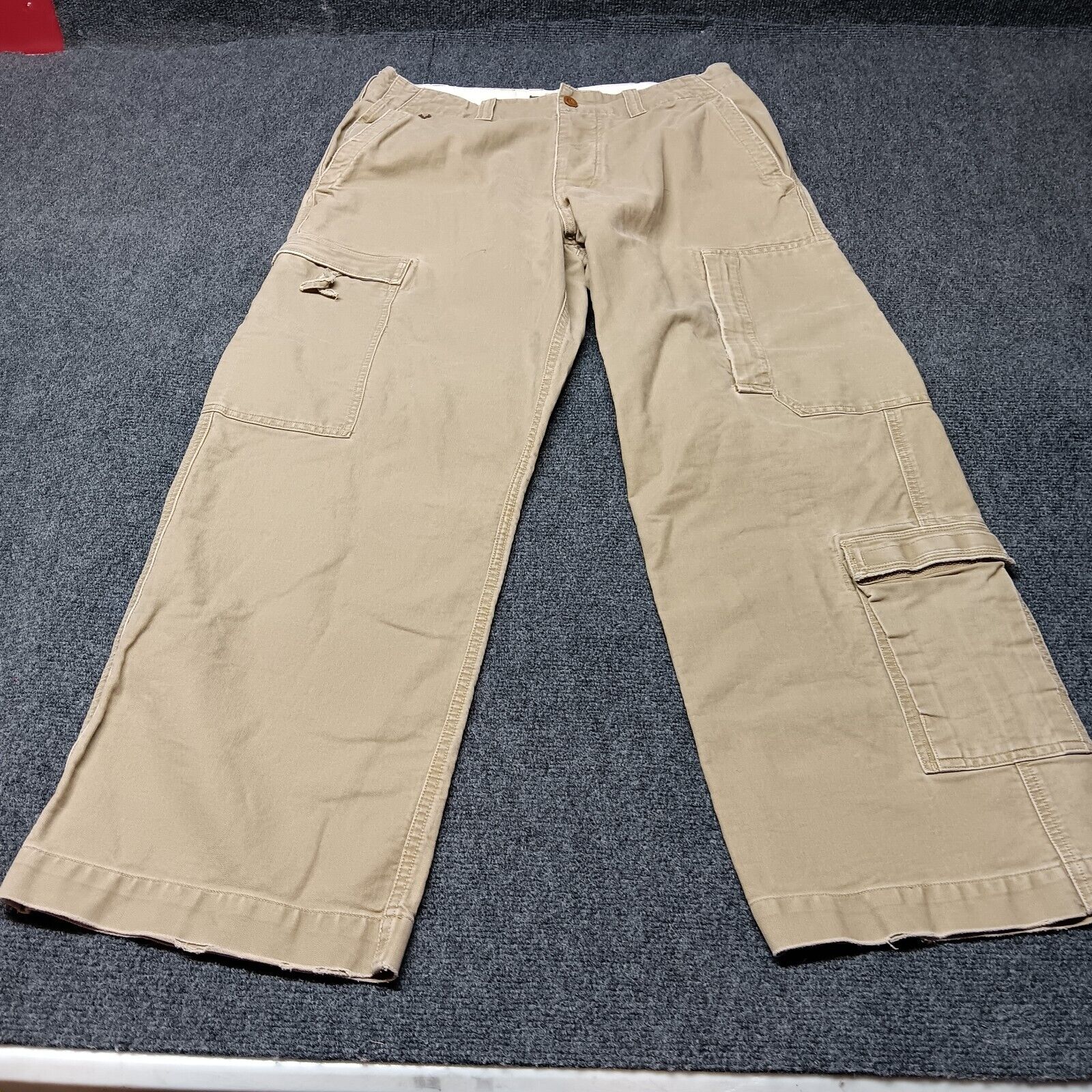 Vintage American Eagle Cargo Pants Men 32x30 Tan … - image 4