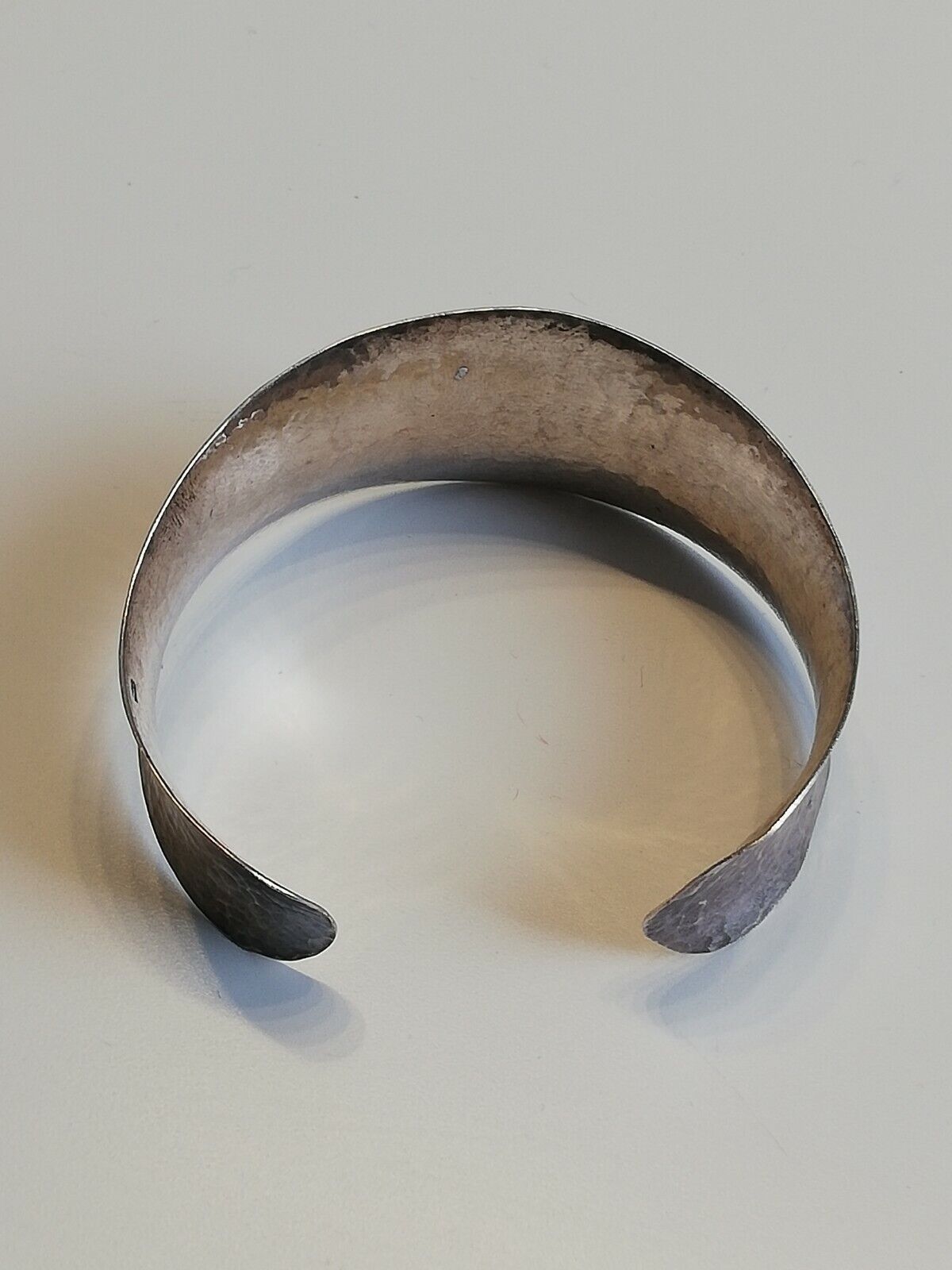 bracelet women bangle sterling silver hammered - image 10