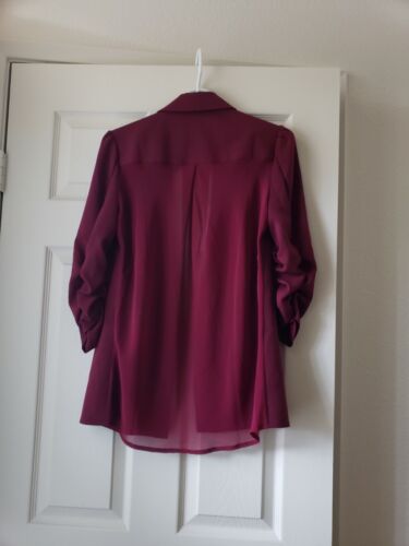 Maroon Burgundy Blazer, Small