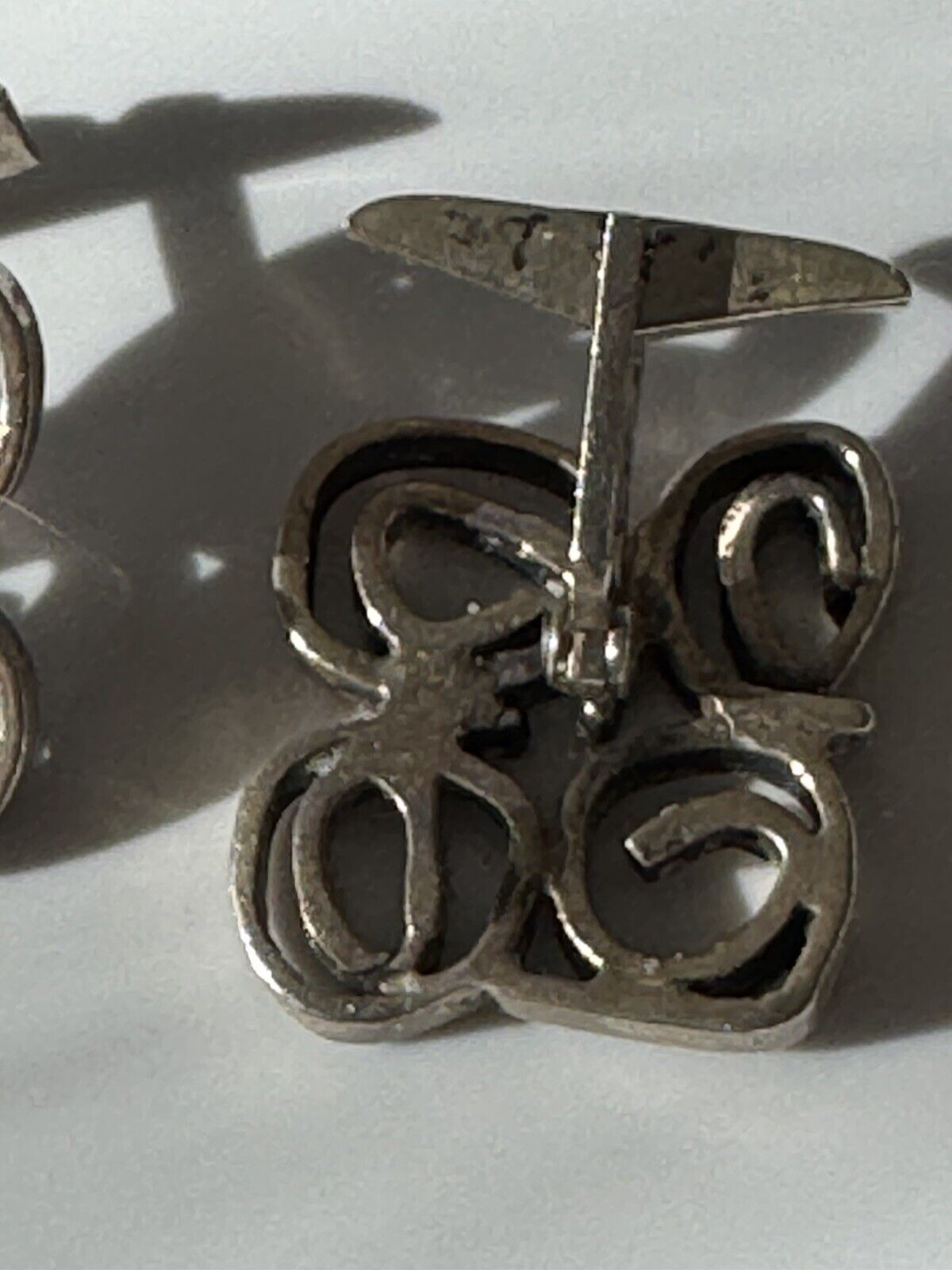 modernist sterling silver cufflinks - image 4