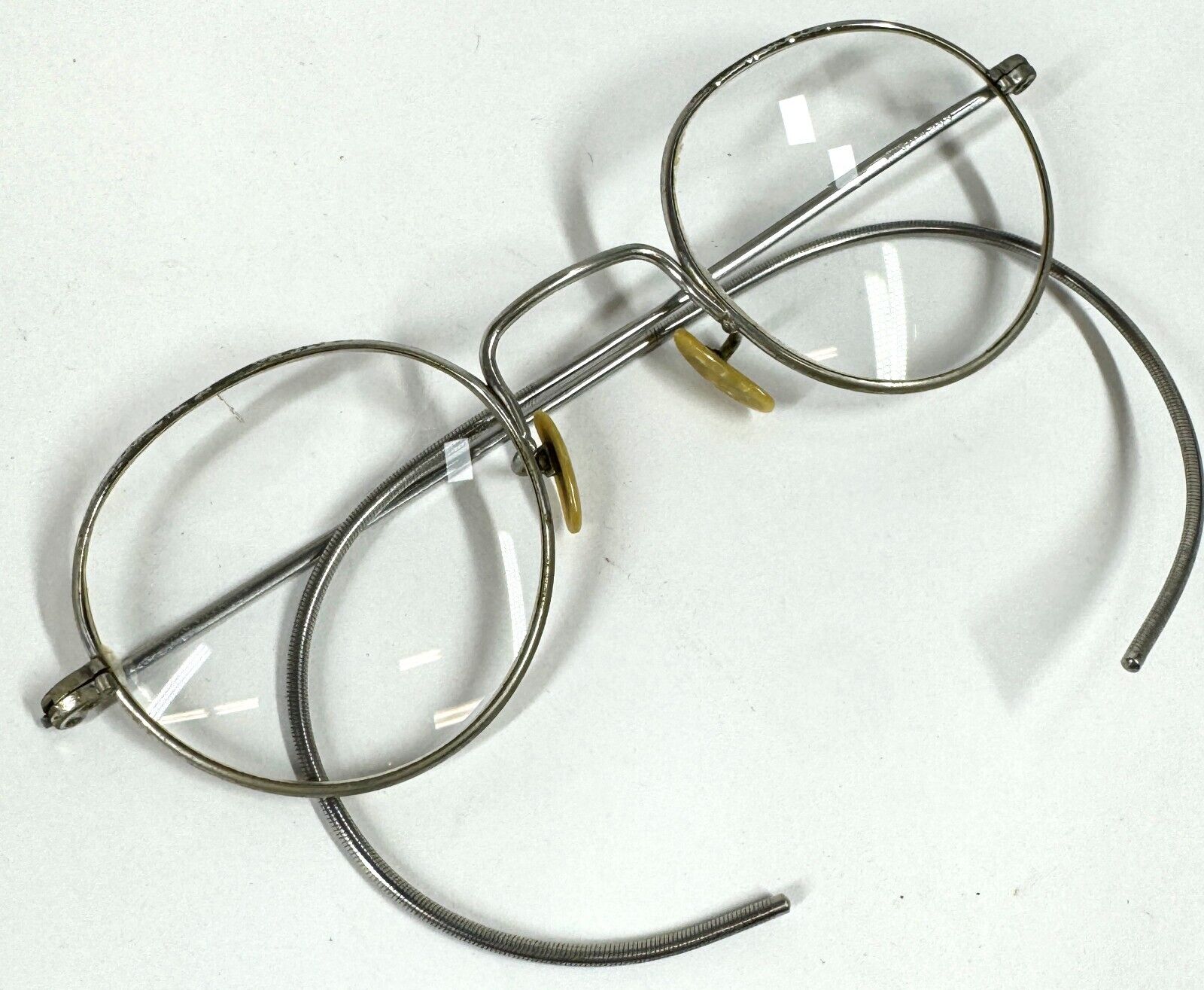 Antique COC Villadium Round Wire Rim Round Lens 1… - image 2