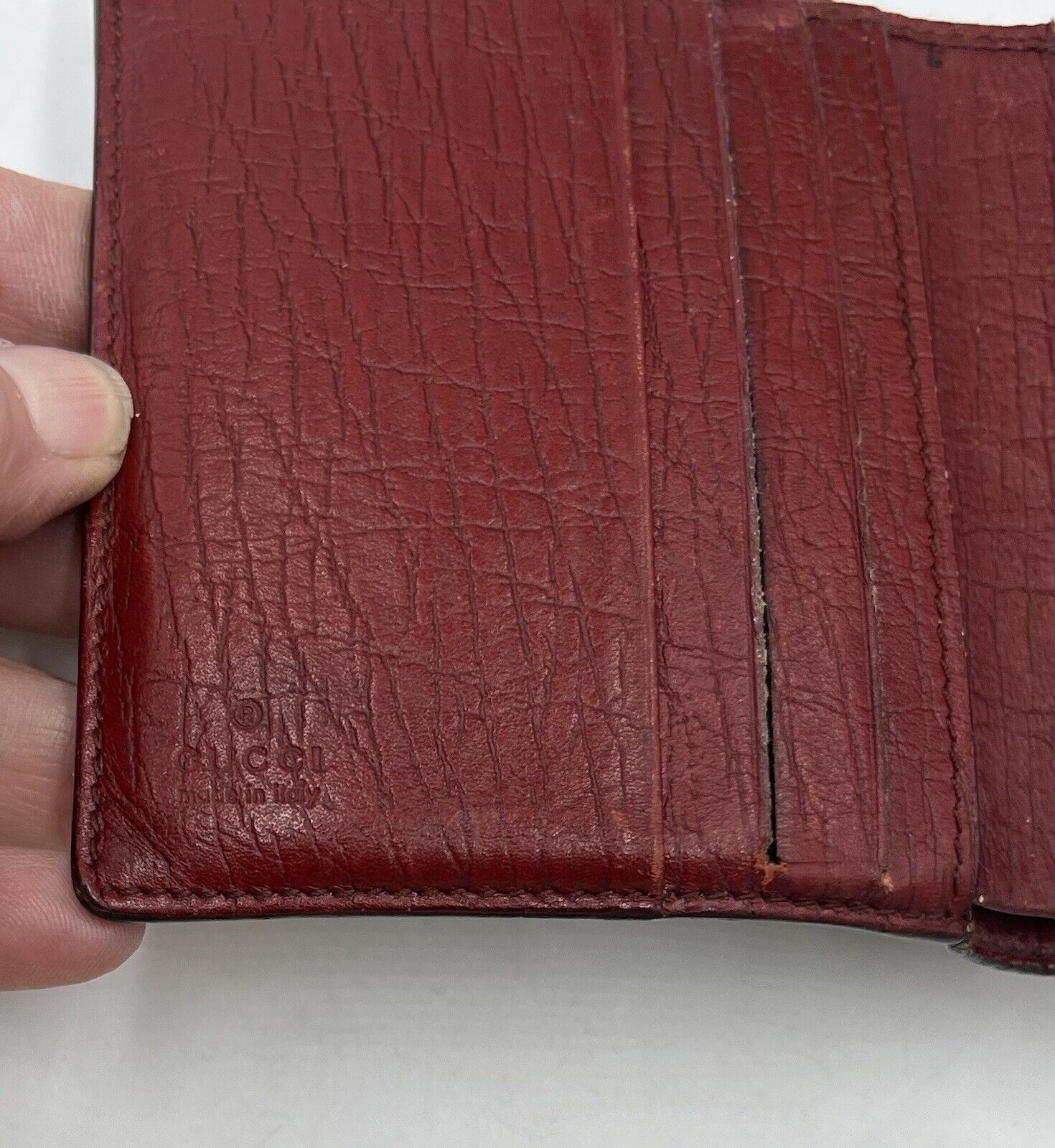 Gucci Brown Gg Monogram Bordeaux Bifold Coin Pock… - image 11