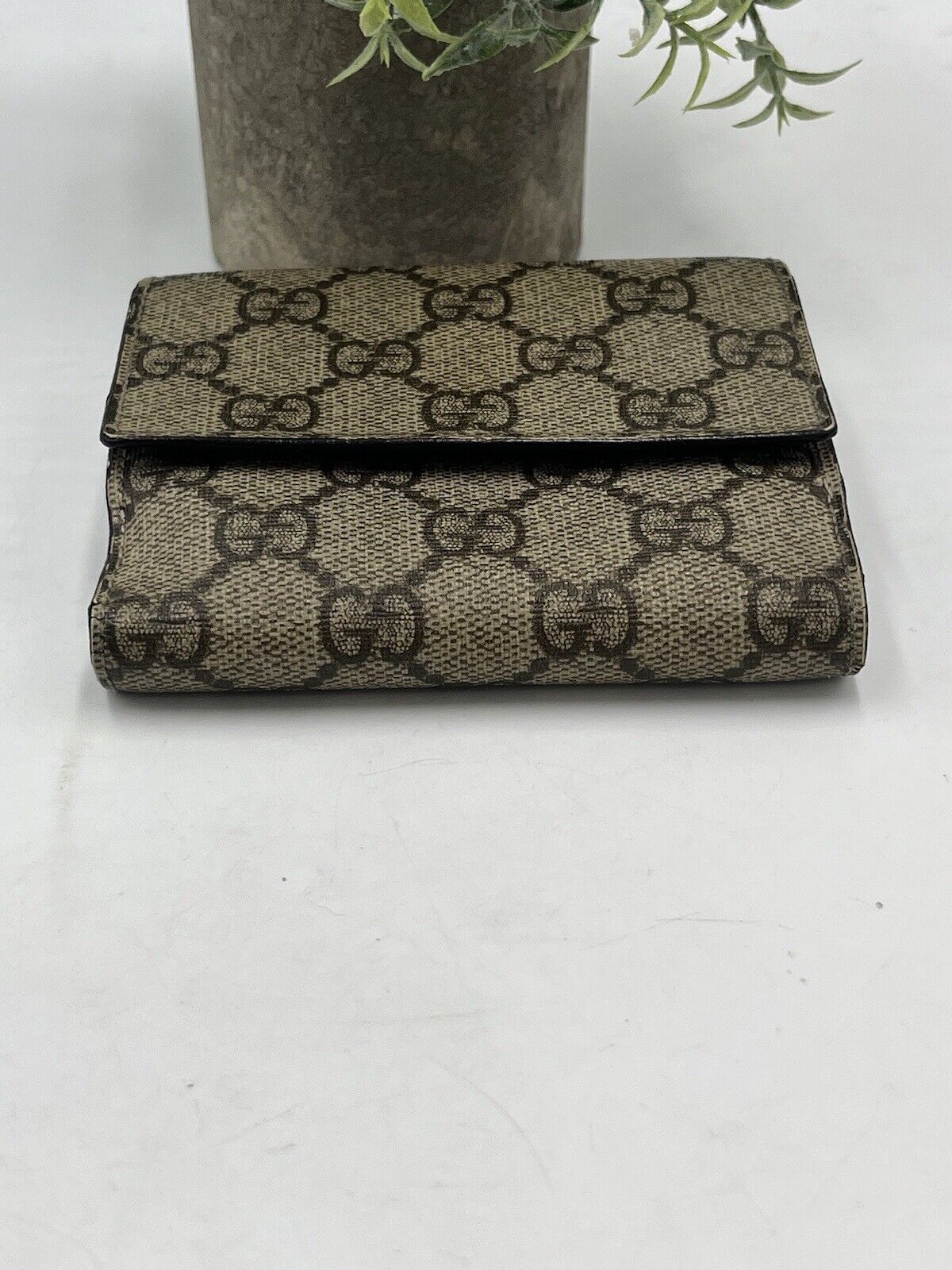 Gucci Brown Gg Monogram Bordeaux Bifold Coin Pock… - image 7