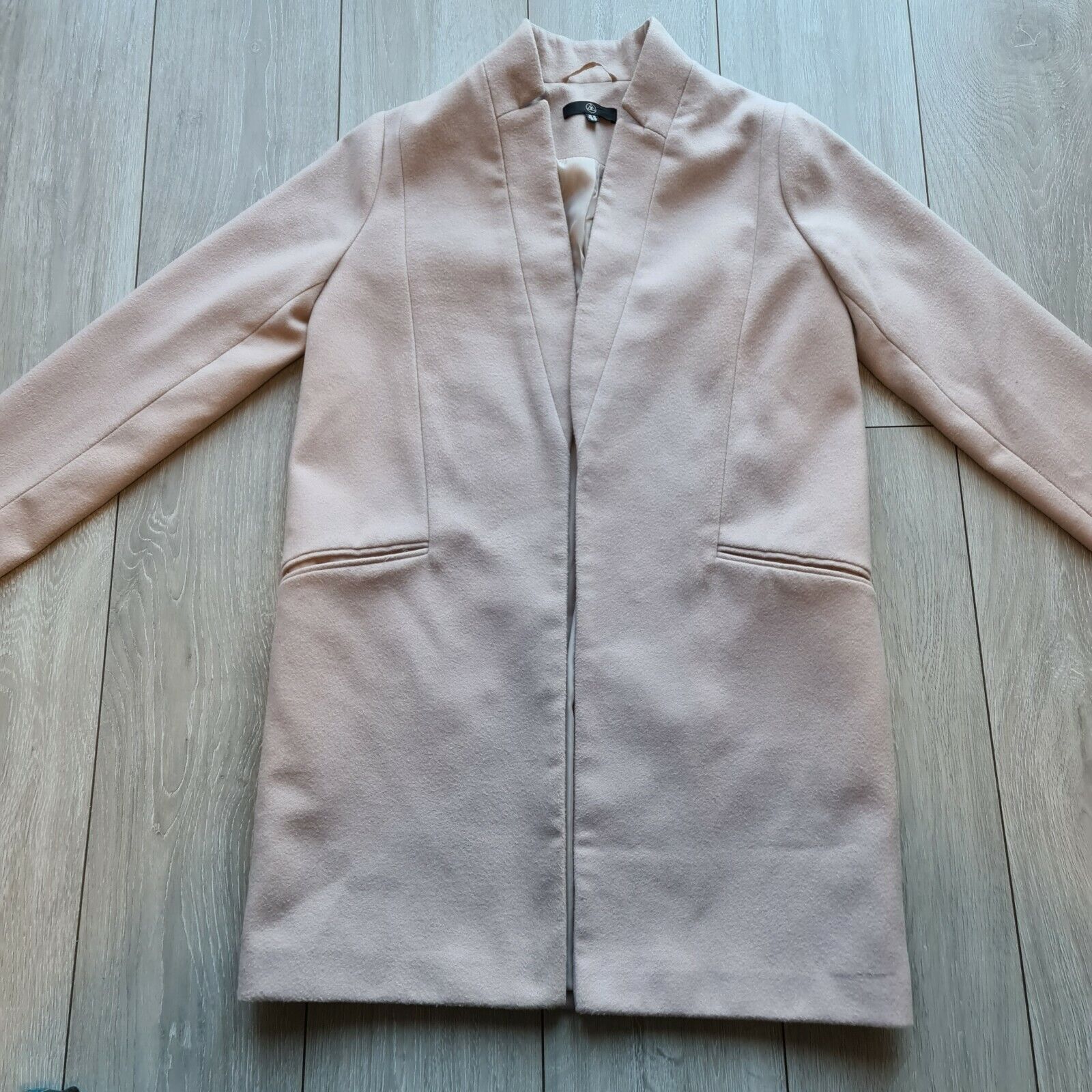 Womens MissGuided Long Blush Day Coat UK 10 Smart… - image 2