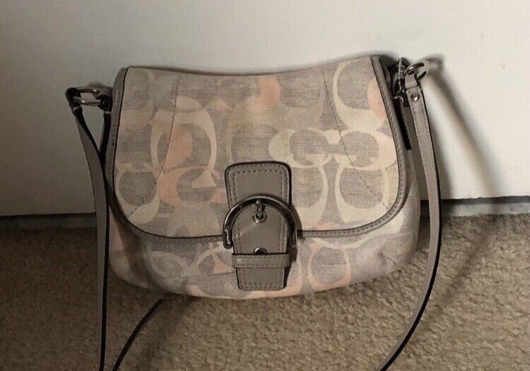 COACH Soho Buckle Flap  Signature Jacquard Crossb… - image 4