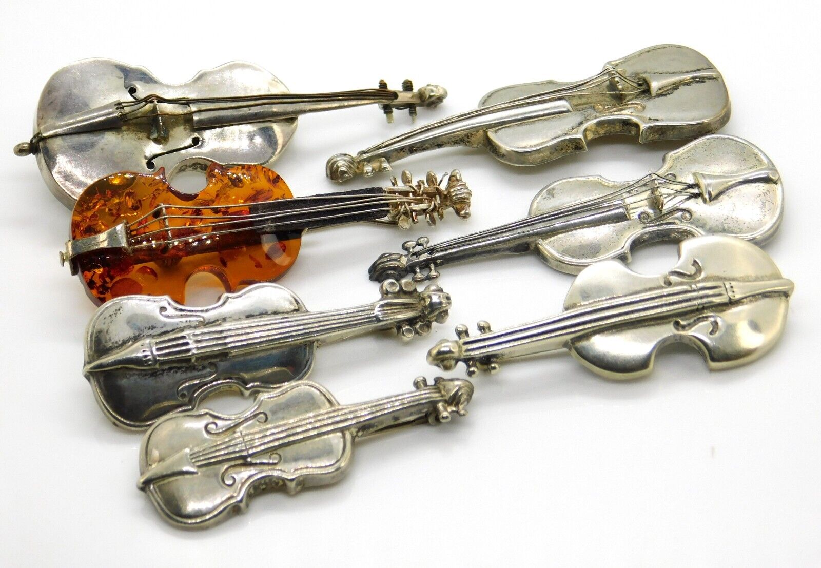 Collection of 7 925 Sterling Silver Violin String… - image 2