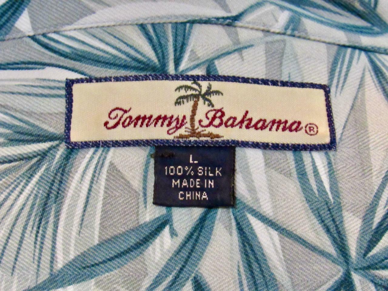 "TOMMY BAHAMA" HAWAIIAN 100% SILK LARGE MEN'S BUT… - image 6