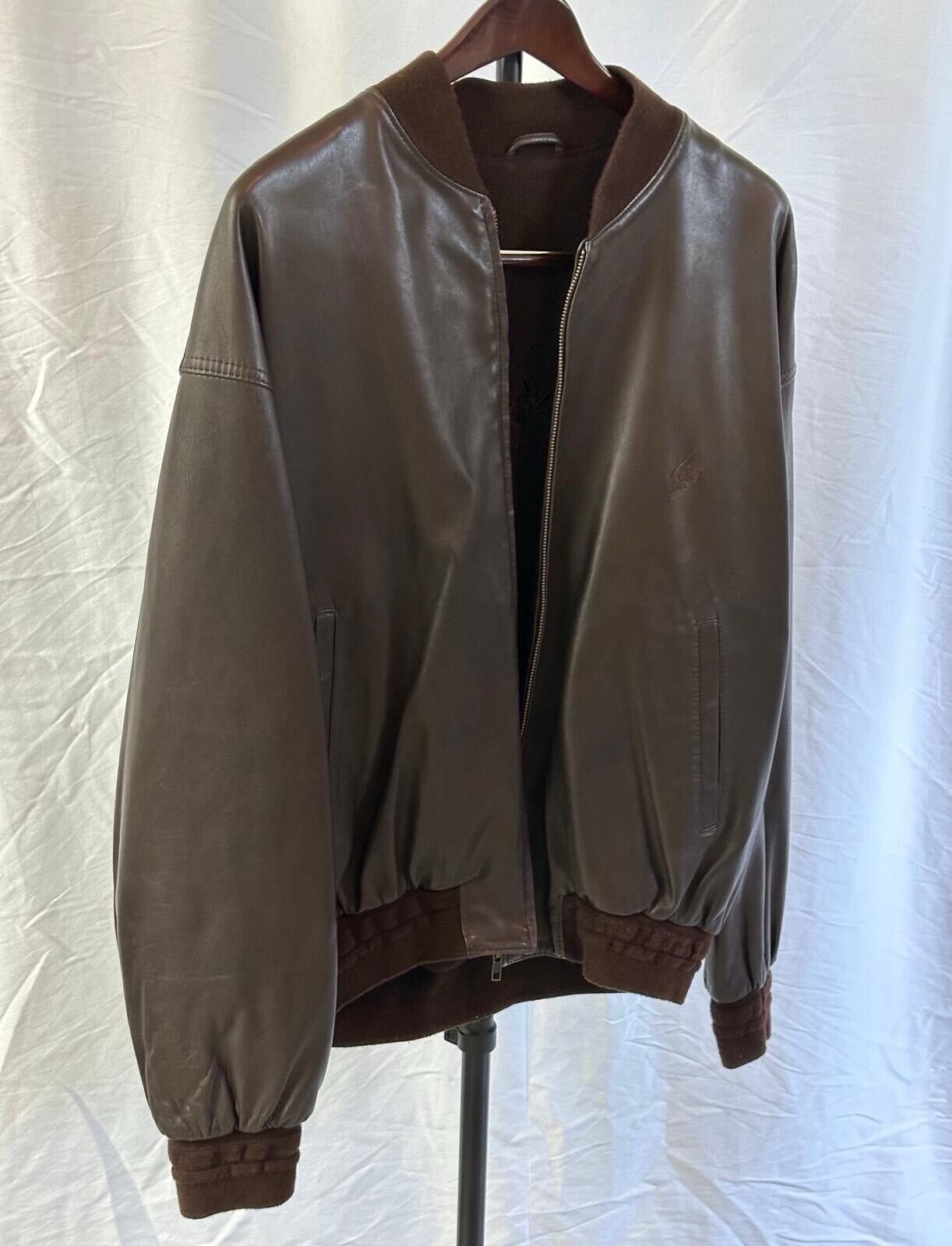 Beautiful Kenzo Men Brown Leather Jacket- Used On… - image 1