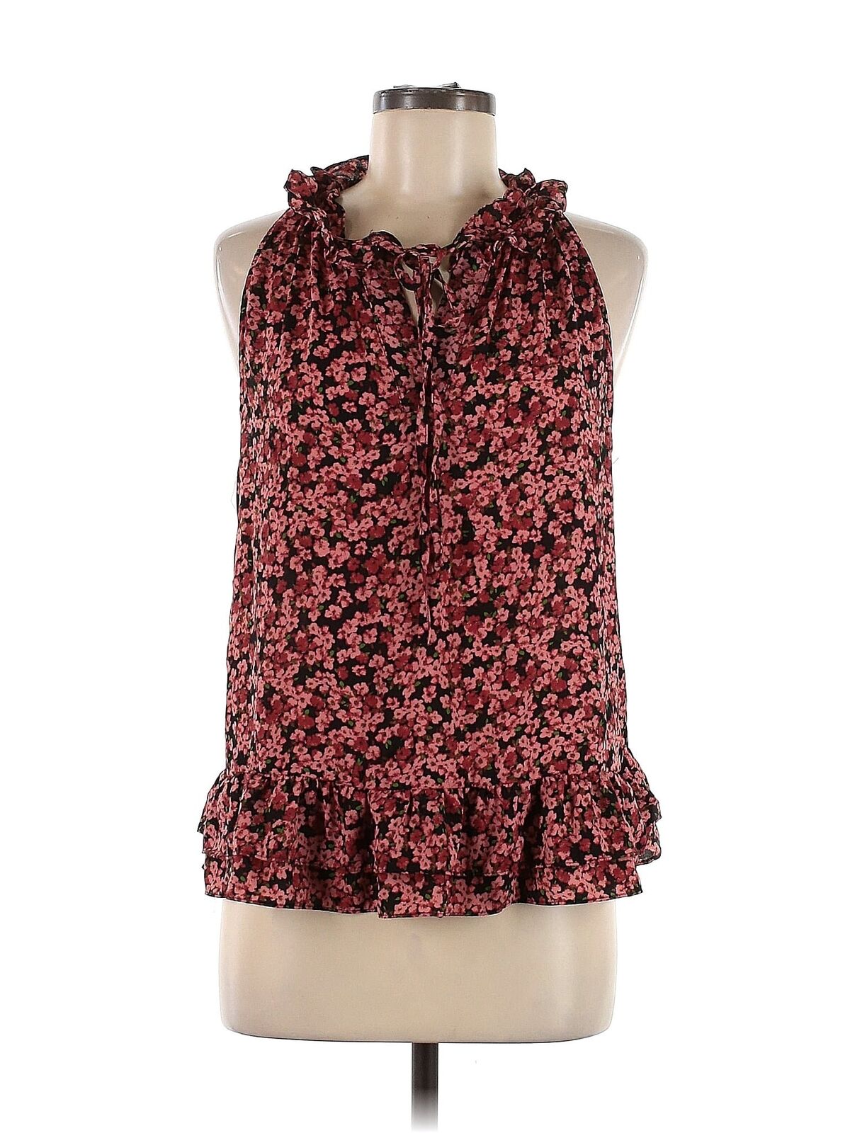 CeCe Women Red Sleeveless Blouse M - image 1