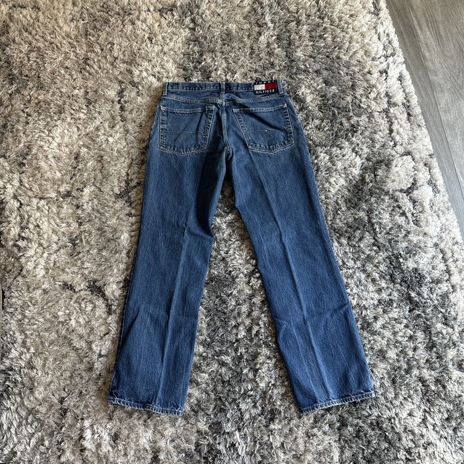 Vintage Tommy Hilfiger Baggy Bootcut Skater Jeans… - image 1