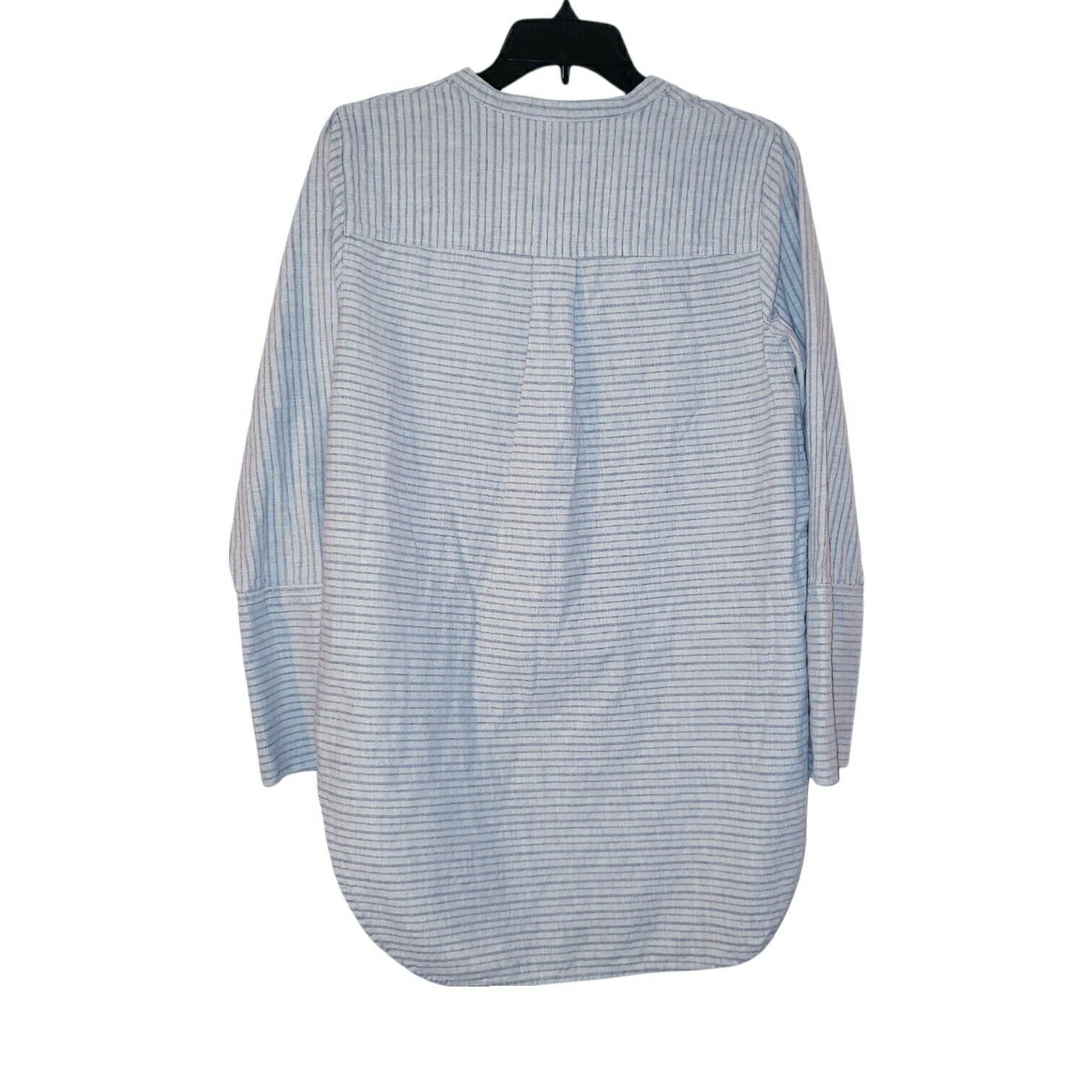 Madewell Striped Split Neck Round Hem Tunic Top - image 3