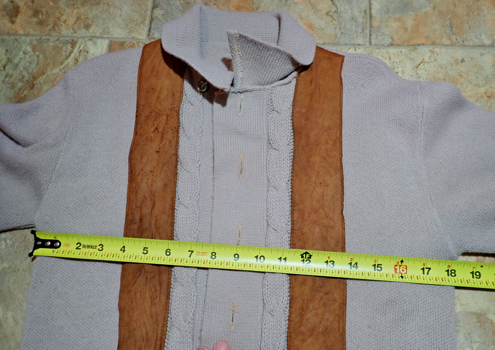 vintage 60s Juilliard Cardigan Sweater Mens S Roc… - image 7