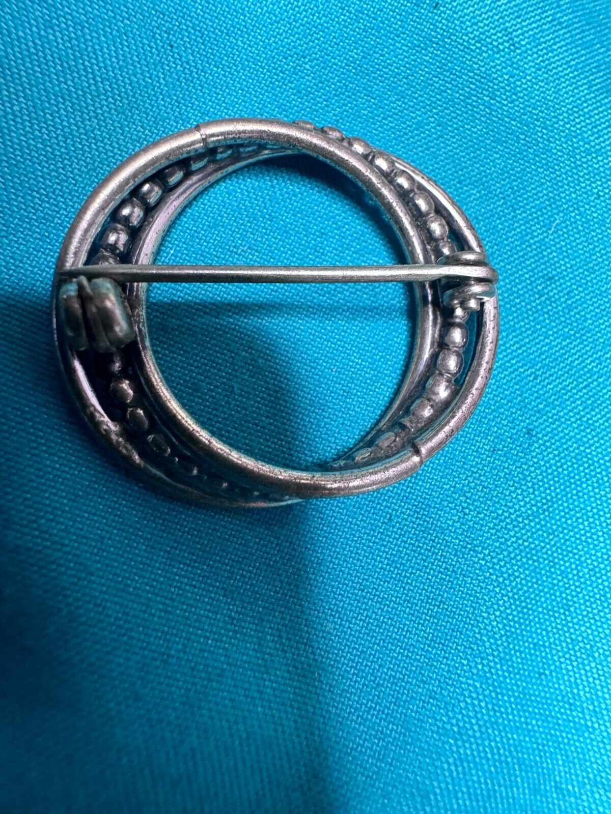 Stunning vintage sterling Silver  925 circle pin … - image 5