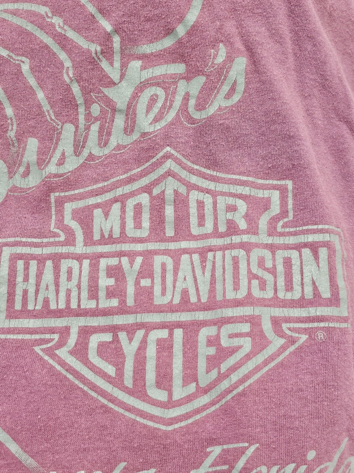 Vtg Harley Davidson Shirt 1991 Unisex Purple Ross… - image 4