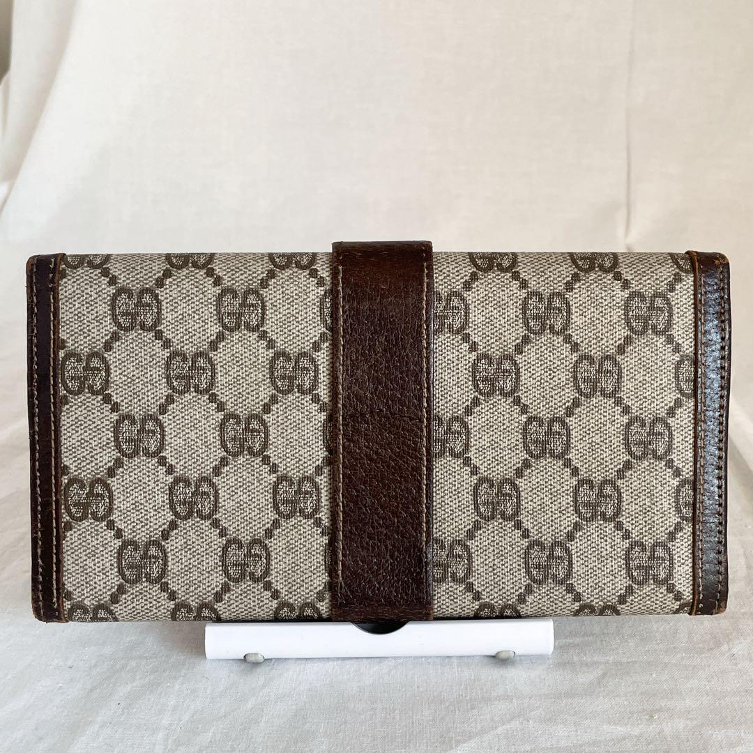 Authentic Gucci Wallet Color Brown 10.5cm x 20cm … - image 4