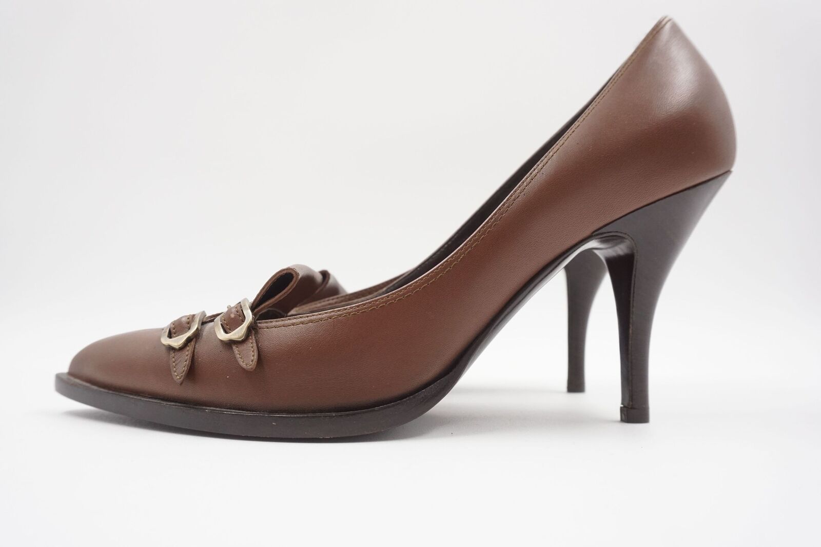 Salvatore Ferragamo Pumps Shoes EU 38.5 Brown Buc… - image 5