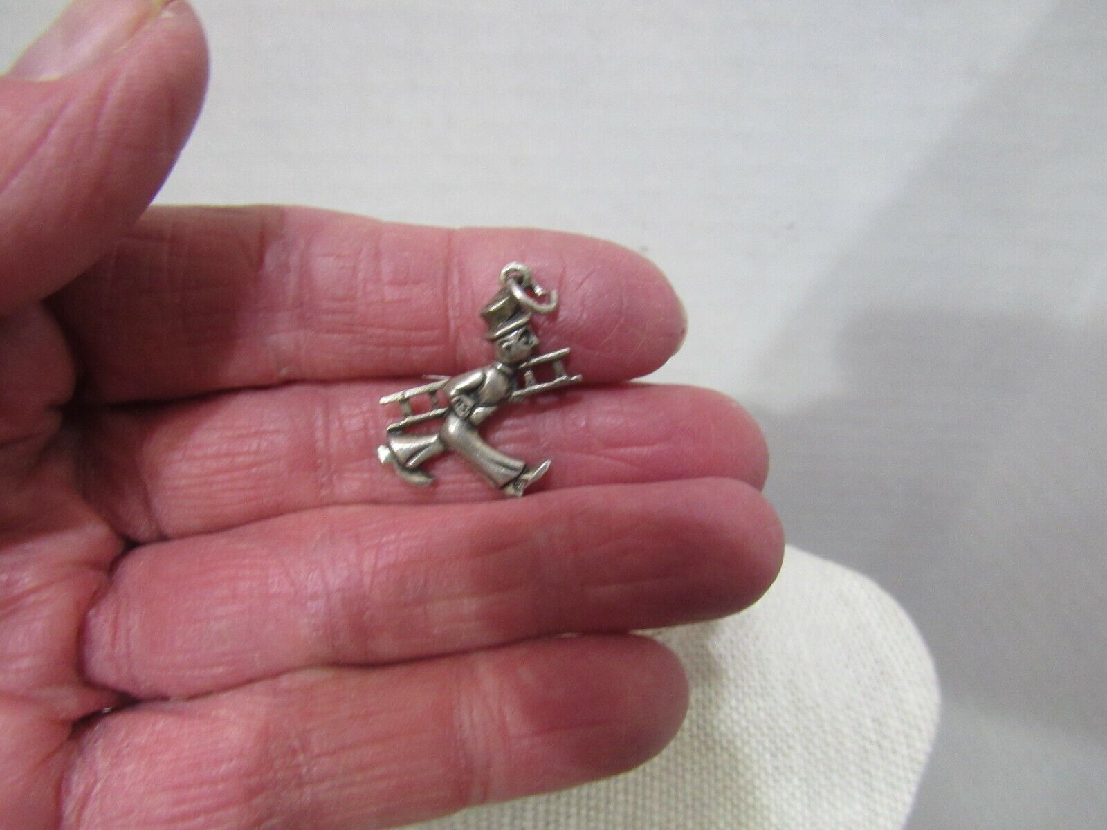 Vintage German 835 Silver Chimney Sweep Charm (E) - image 2