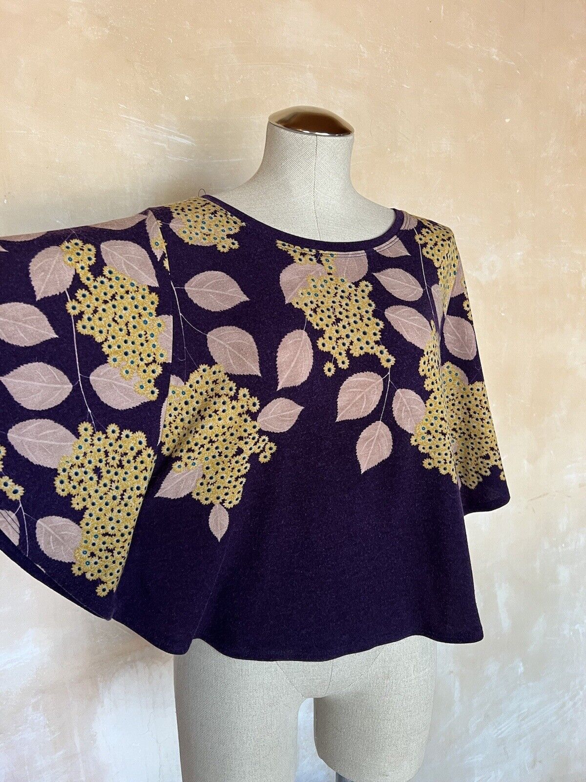 Anthropologie Harmony Purple Floral Kimono Lightw… - image 2