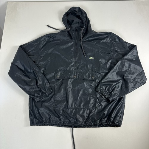 VINTAGE IZOD LACOSTE HOODED RAIN JACKET ANORAK PA… - image 1