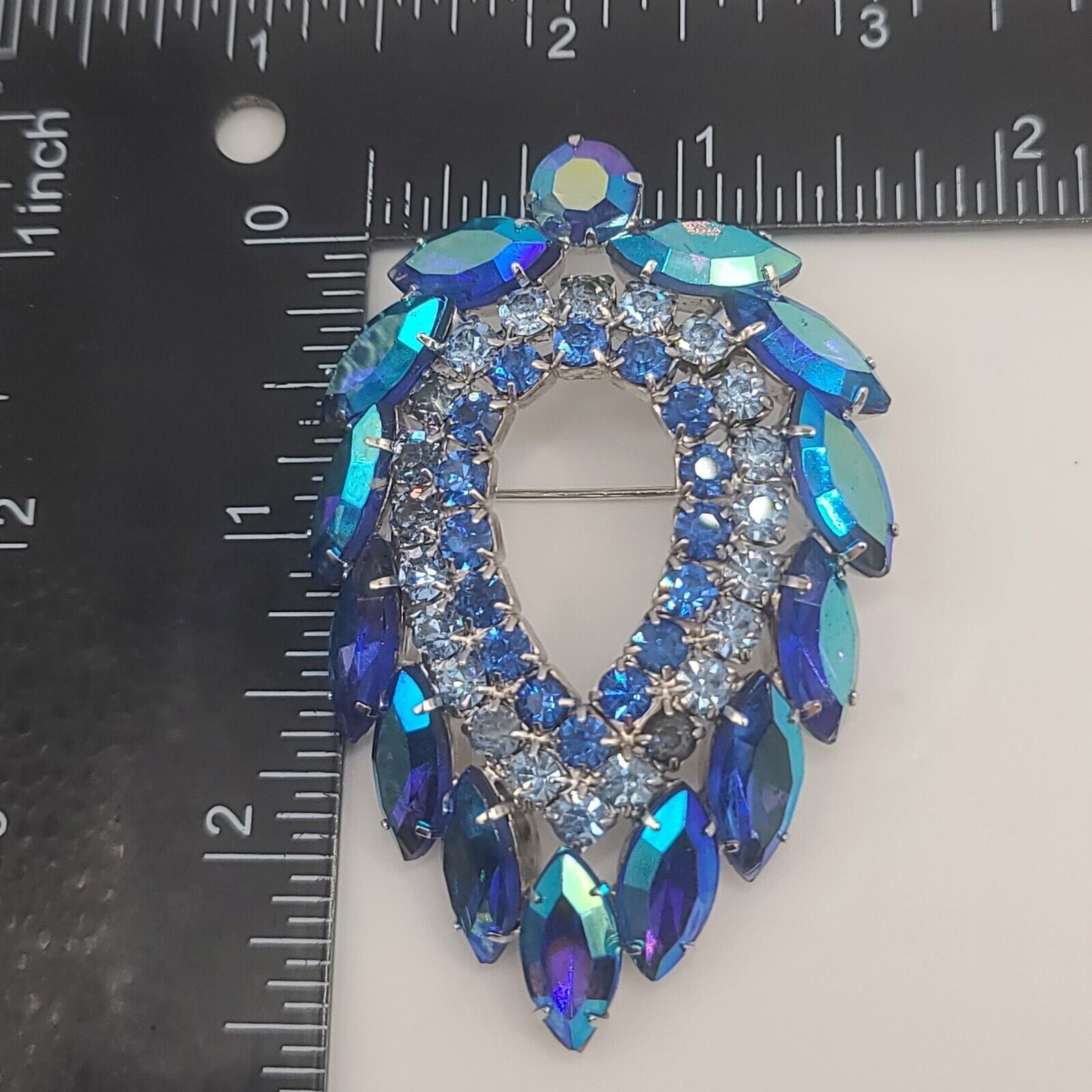 Vintage Juliana For Sarah Coventry Brooch Blue La… - image 6