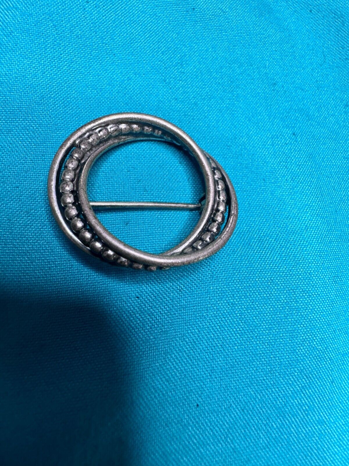 Stunning vintage sterling Silver  925 circle pin … - image 1