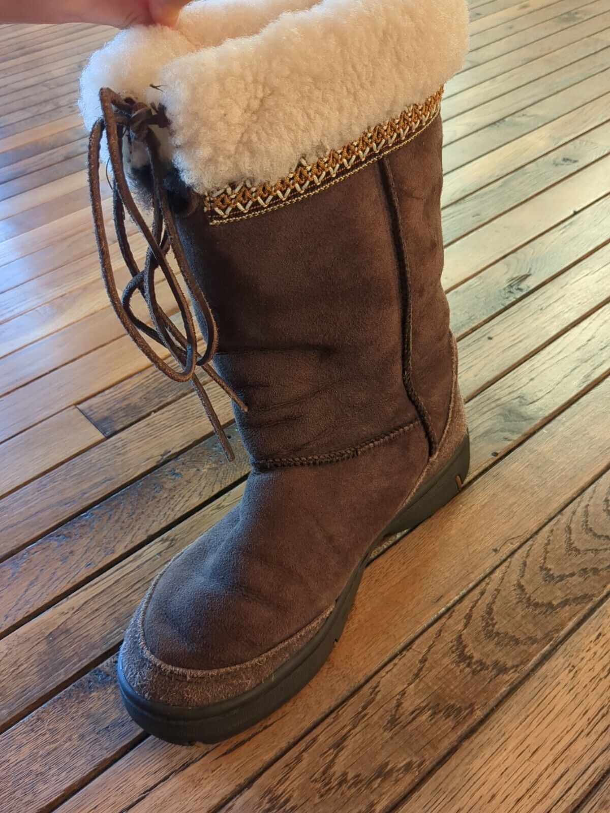 UGG ULTIMATE Cuff Tie Boots Women Size 9 - image 2