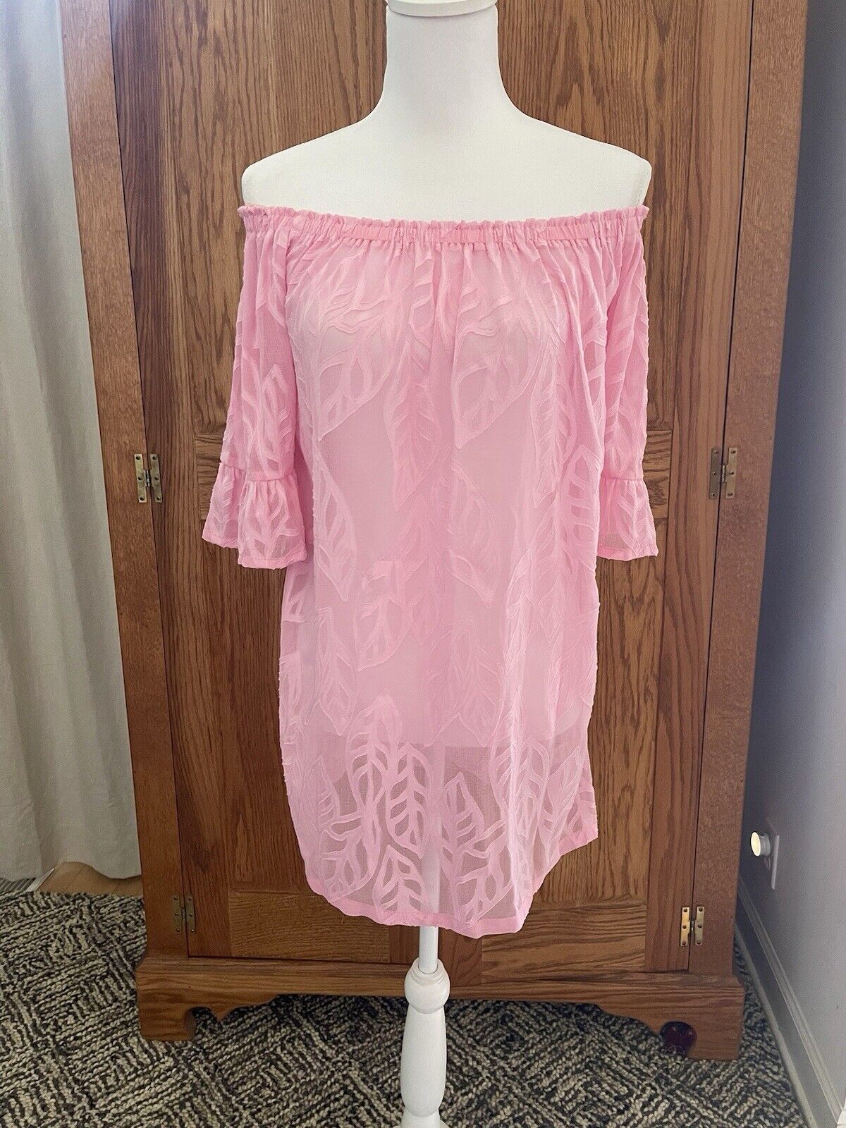 Lilly Pulitzer Nevie Coverup Pink Troics. Size Me… - image 2