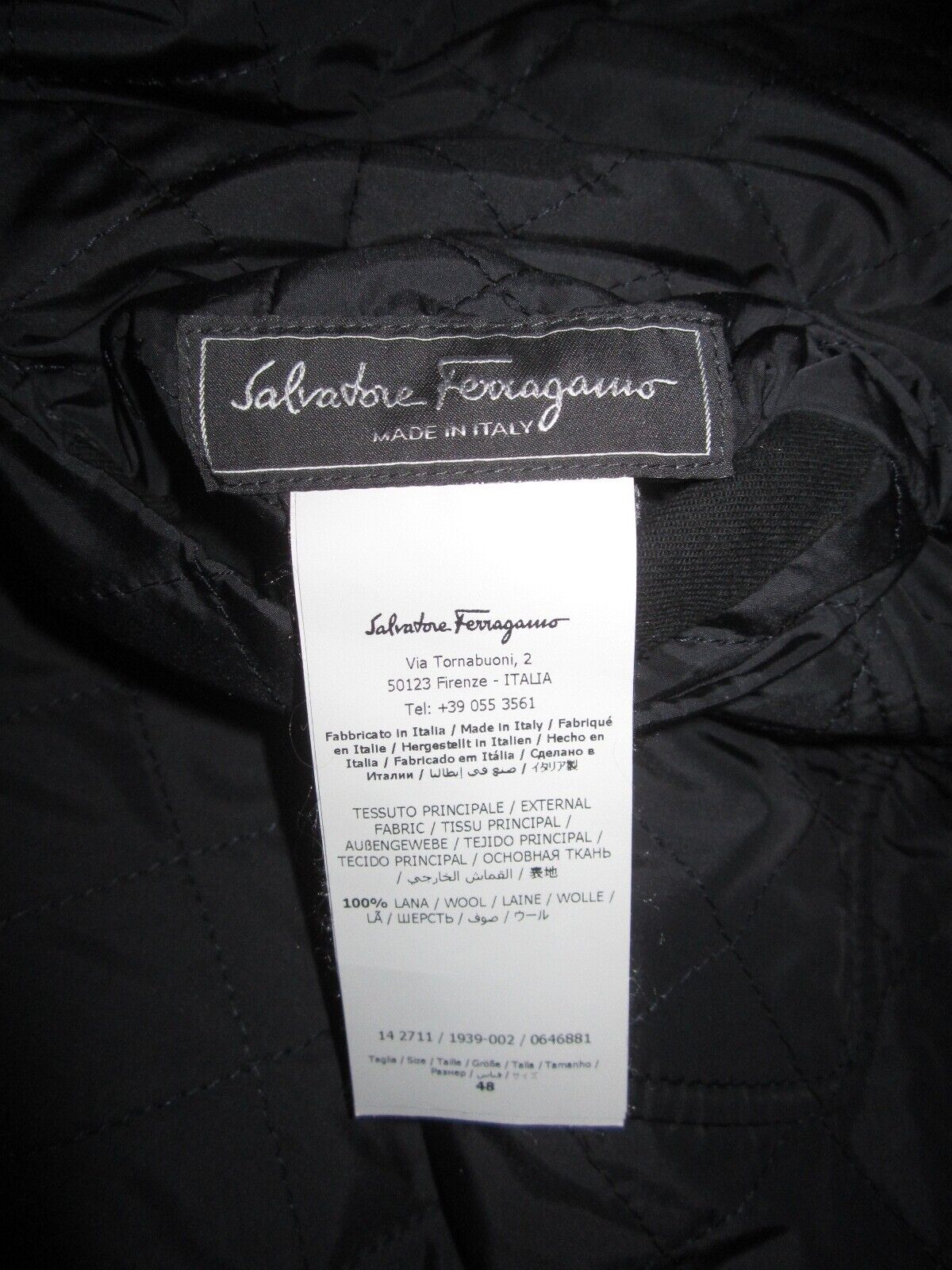 SALVATORE FERRAGAMO Wool Quilted Reversible Jacke… - image 7