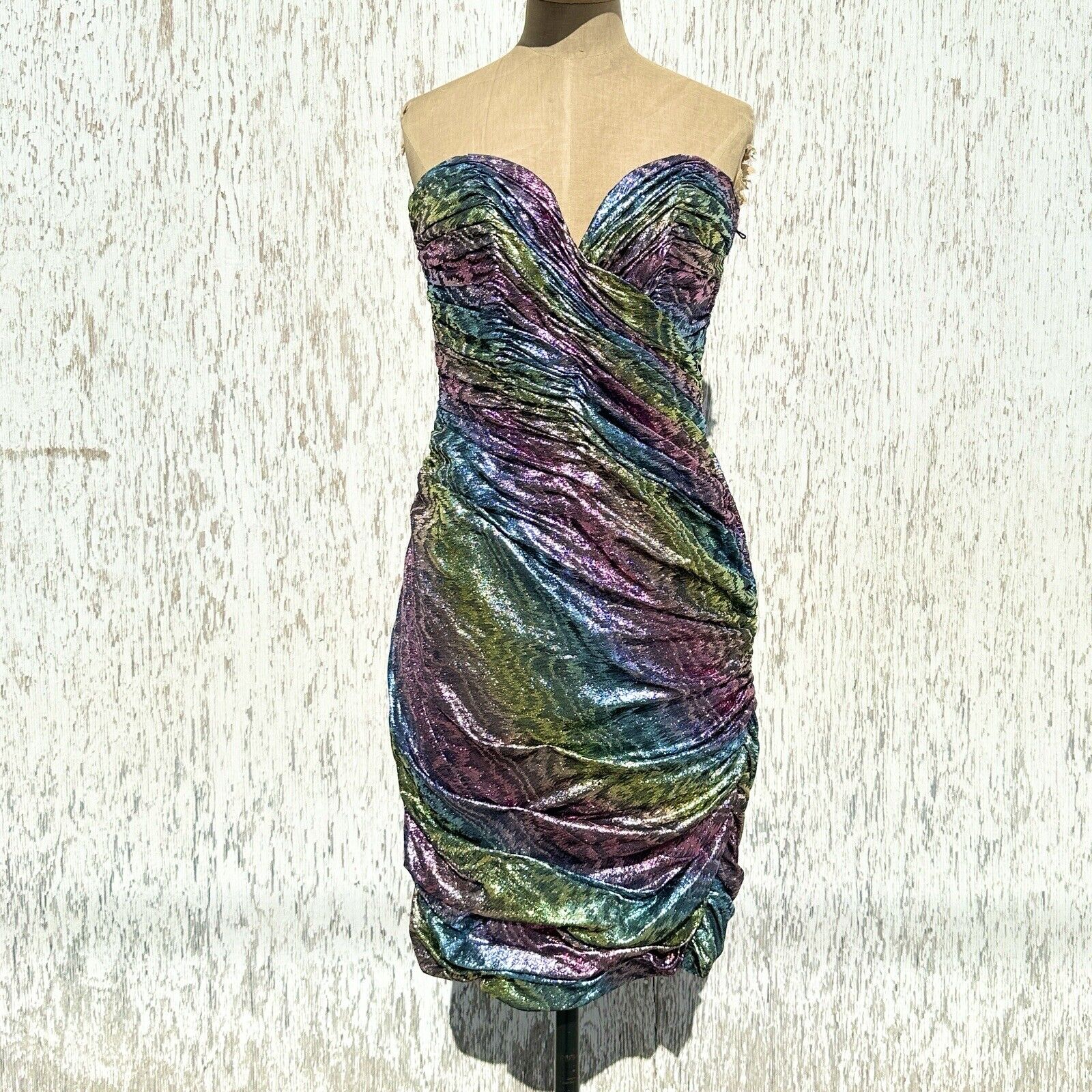 Vintage VICKY TIEL 1980's GLAM Metallic Cocktail … - image 6