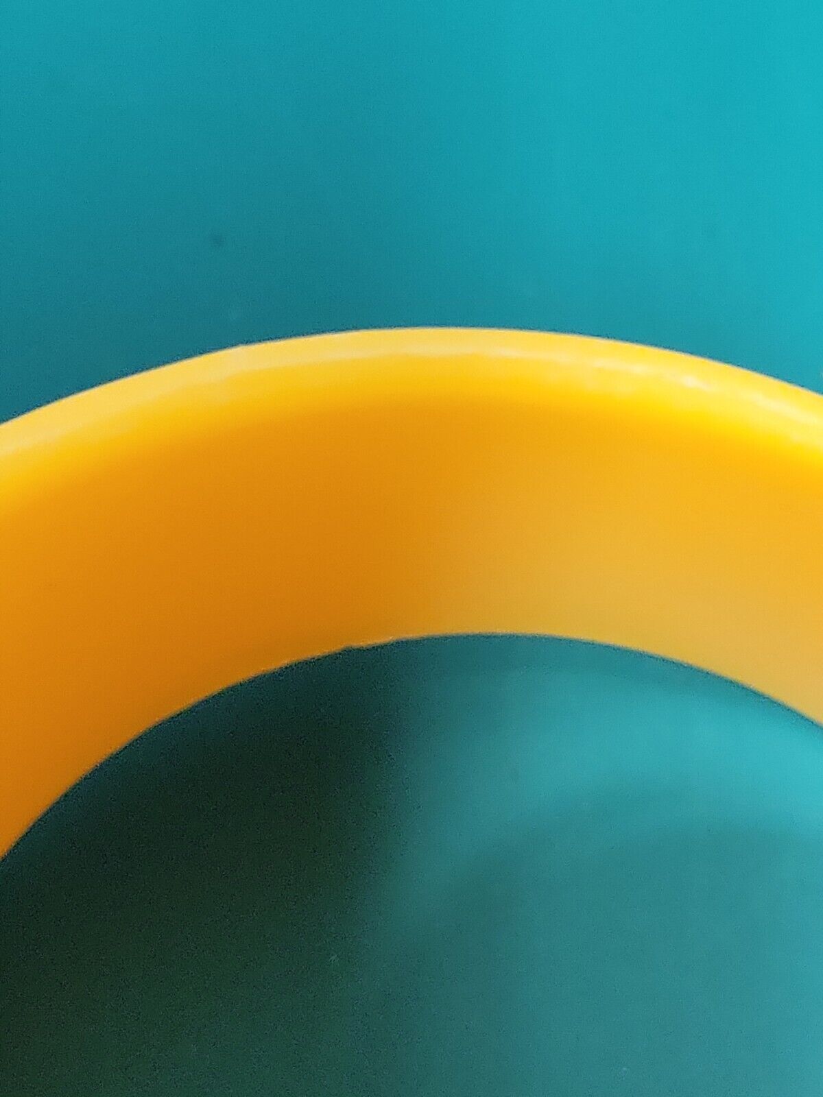 Vintage Bangle Bracelet Asymmetrical Canary Yello… - image 8