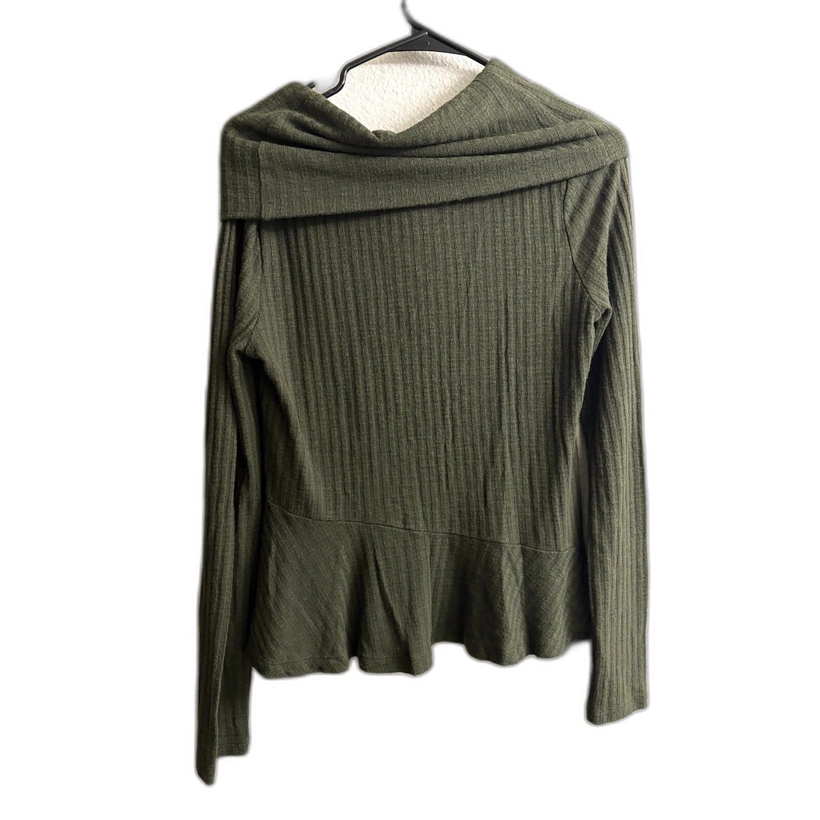 Women's Anthropologie Maeve Dark Green Cowl Neck … - image 2