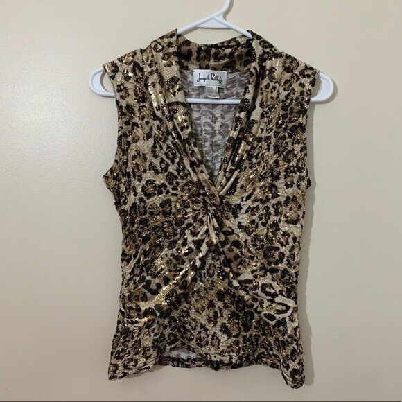 Joseph Ribkoff Designer Twist Top - Leopard Print - image 1