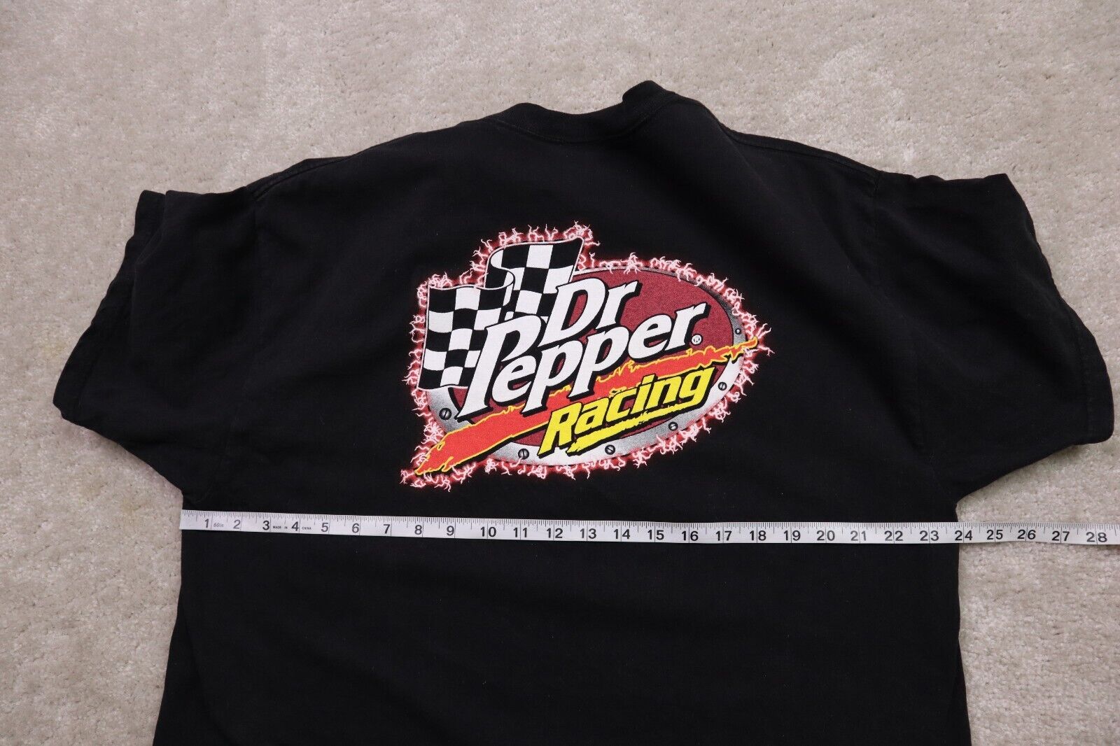 Dr Pepper Racing Shirt Mens XL Vintage Y2K Crew N… - image 12