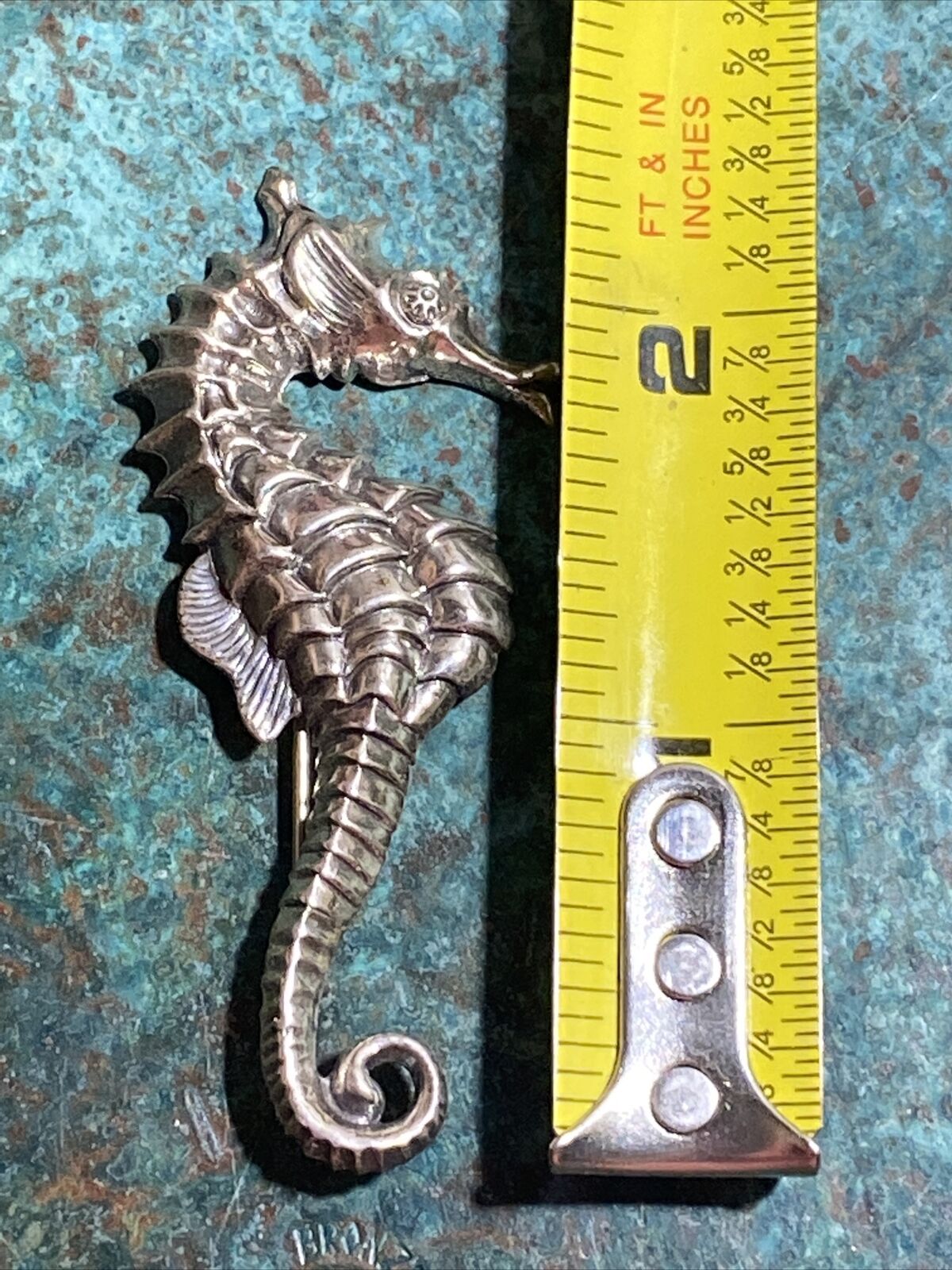 Vintage Beau Sterling Silver  Seahorse Pin Brooch… - image 9